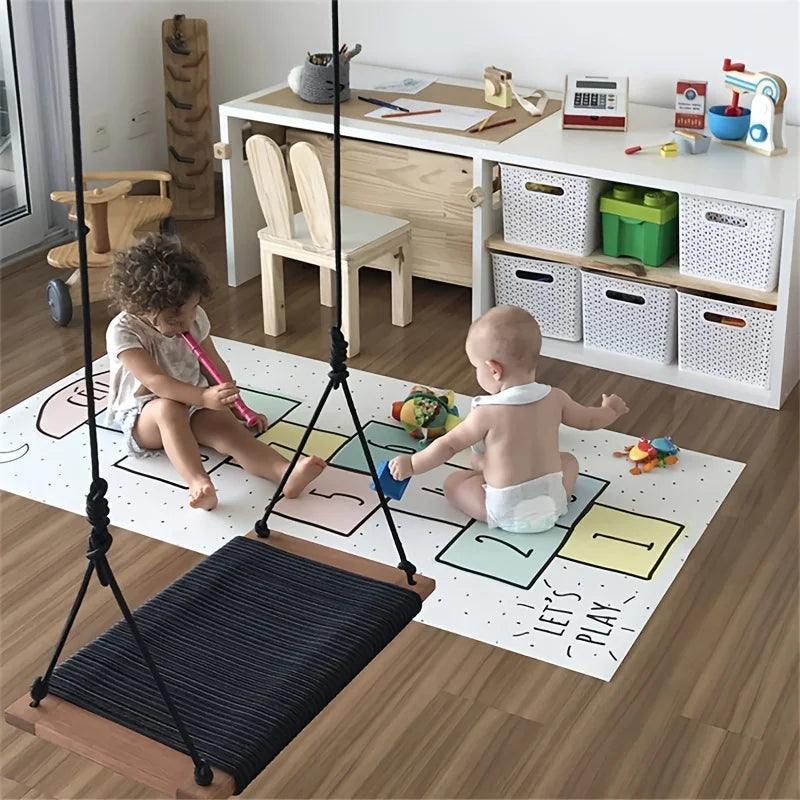 Baby Play Mat Children Jump Plaid Mats Rainbow Digital Mats Carpet Game Carpet Mats Jump House Anti-skid Crawling Mats